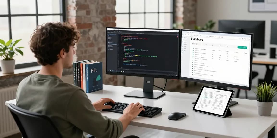 Learn dependency injection with Hilt while coding on a sophisticated workspace with Firebase and Compose.