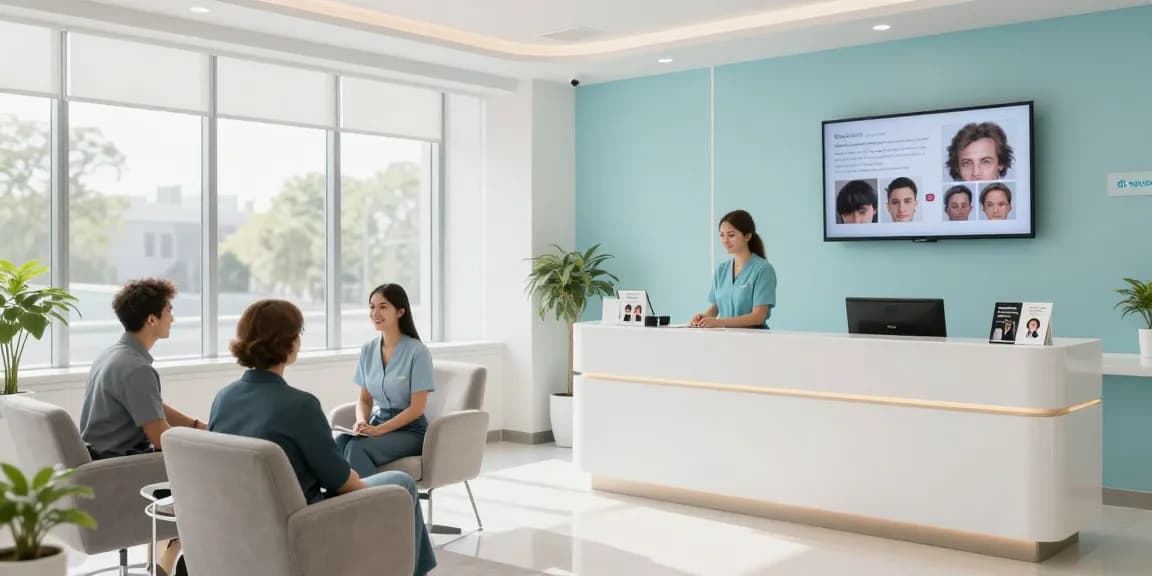 hair transplant turkey healthcare services, modern clinic environment with patient care focus