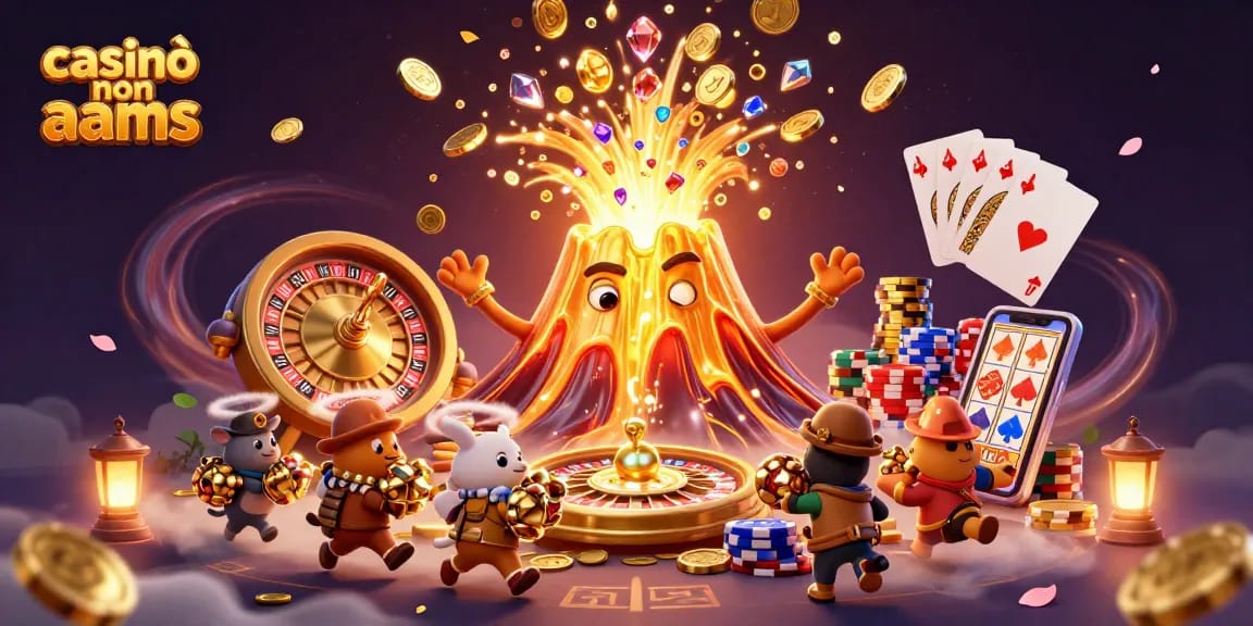 Scopri il casinò non AAMS con trionfanti eruzioni di tesori e giochi di fortuna.