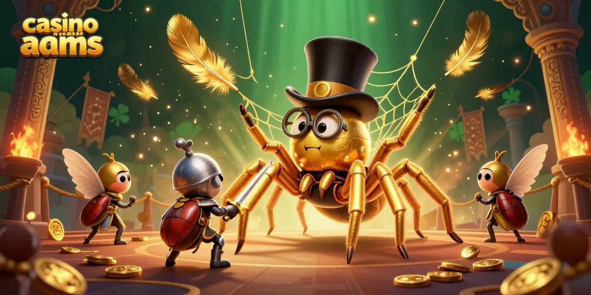 Gioca nei casinò non AAMS con una scena magica di avventura tra creature in un'atmosfera scintillante.