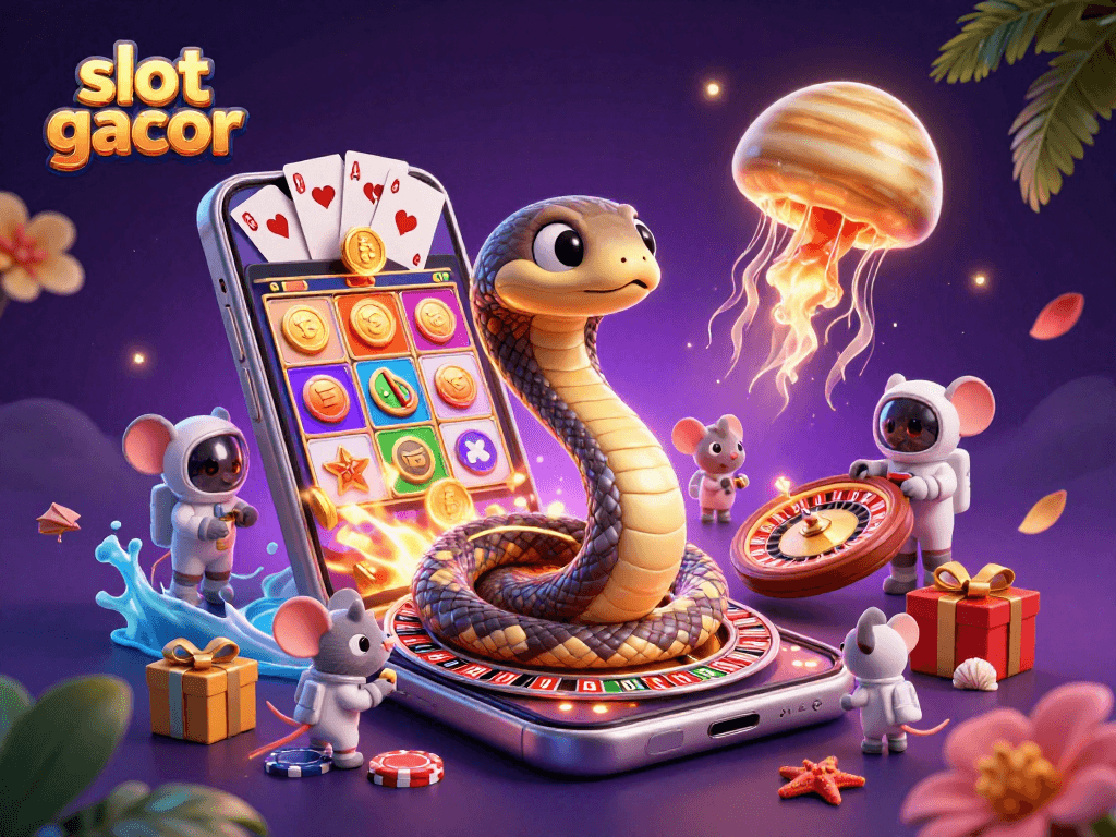 Engage with vibrant slot gacor action featuring astronaut mice betting on cosmic roulette.