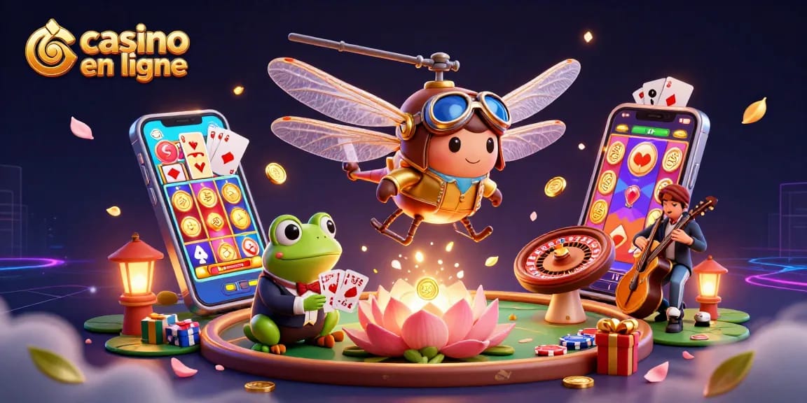 Jouez à des jeux passionnants dans un casino en ligne avec des personnages animés et des éléments de jeu