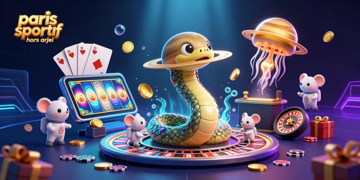 Placer des paris sportifs hors ARJEL dans un univers de jeux animés et dynamiques.