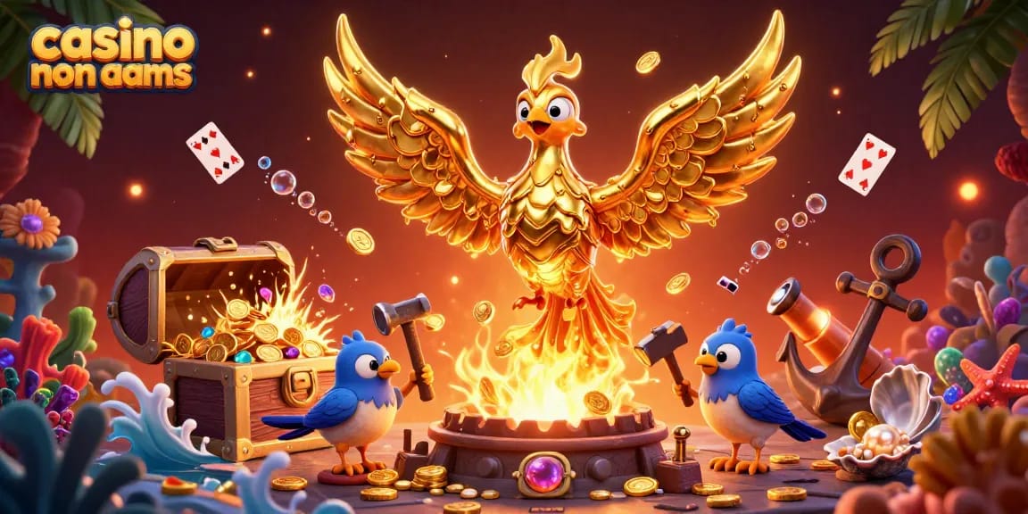 Gioca ai migliori casino non AAMS e vinci con il phoenix dorato che trasforma oro in monete.