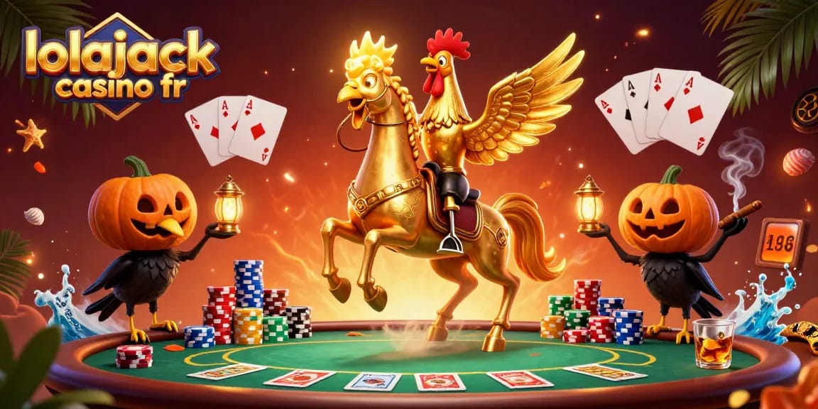 Jouez à Lolajack Casino fr avec des machines à sous et des jeux de table dans un casino vibrant.