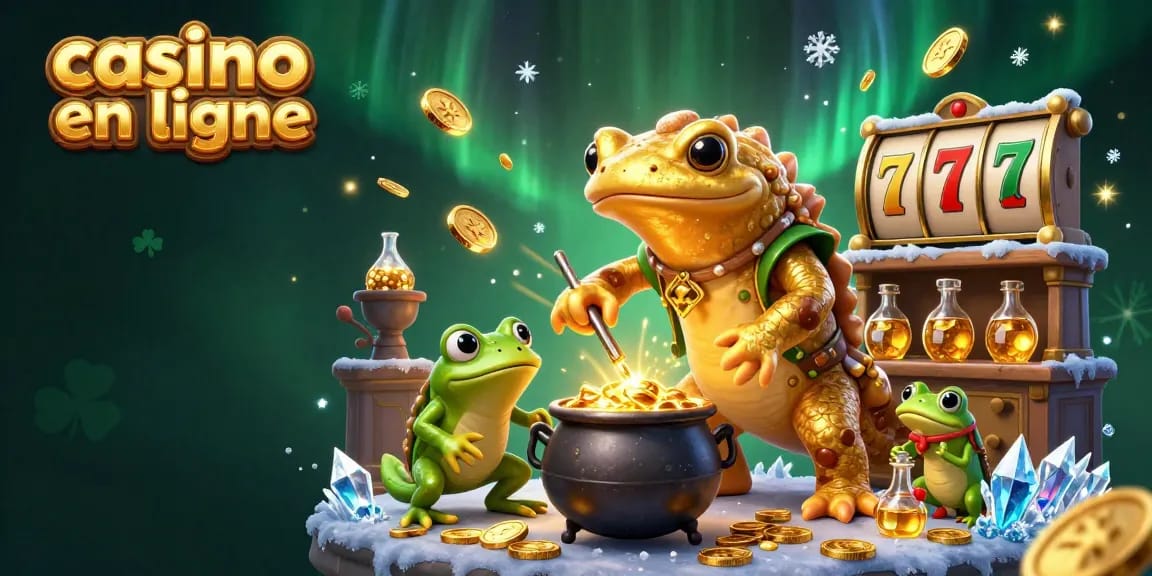 Créez des opportunités de gains avec le casino en ligne, aux côtés d'alchimistes dorés et de chaudrons d'or.