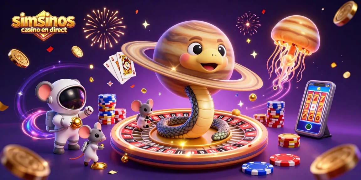 Jouez au casino en direct Simsinos avec de véritables croupiers et des jeux en streaming.