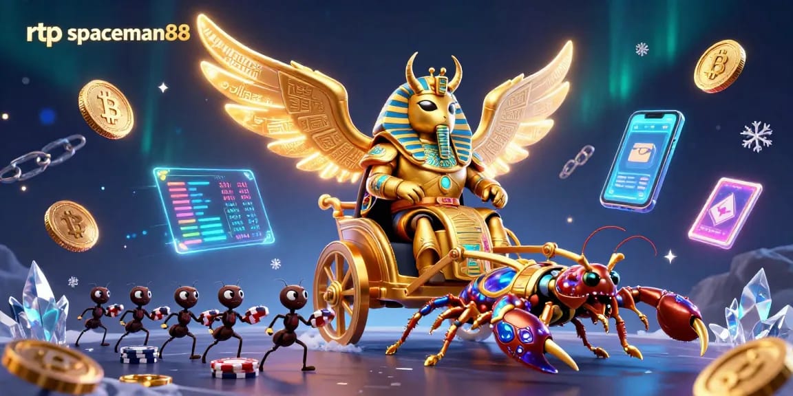 Experience thrilling rtp spaceman88 gaming with a vibrant 3D casino adventure scene featuring dynamic characters and currencies.