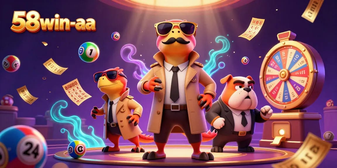 Engage with 58win-aa's vibrant casino scene featuring raptors attempting a clever disguise.