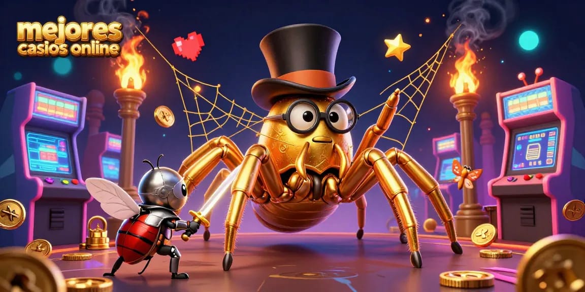 Ilumina tu experiencia en los mejores casinos online con esta vibrante escena de juego.