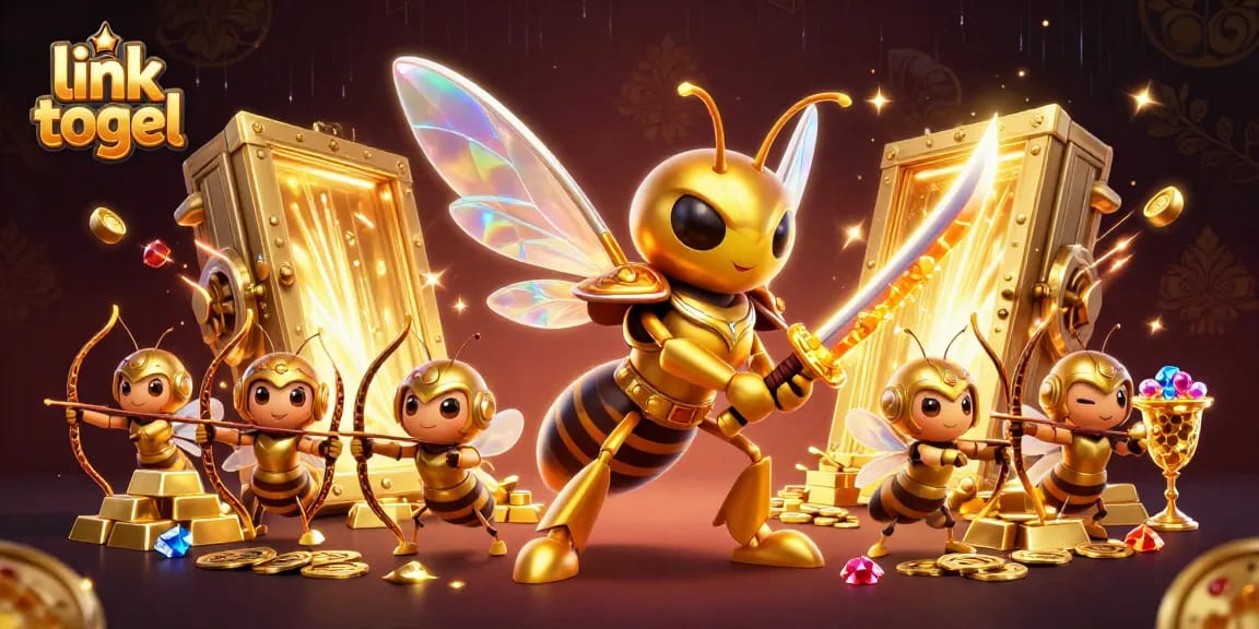 Experience dynamic gameplay with link togel as a majestic golden hornet leads thrilling game elements.