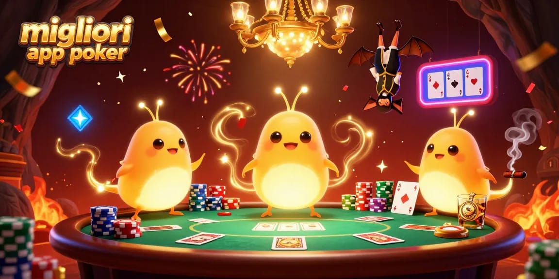 Giocare con le migliori app poker diventa un'avventura illuminata da lucciole in un casinò immersivo.