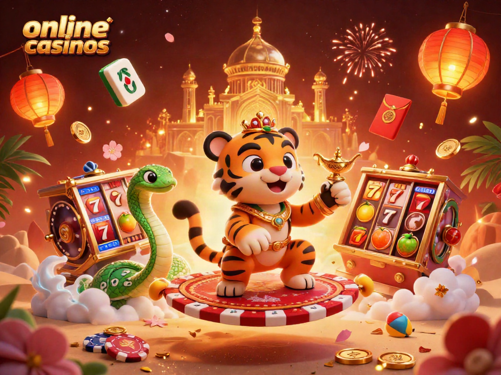 Experience the excitement of online casinos with our vibrant 3D casino illustration.