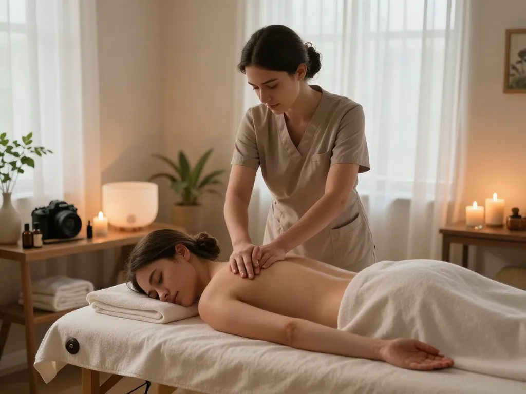 Experience soothing 구리출장마사지 in a tranquil home massage setting with gentle lighting and relaxing ambiance.