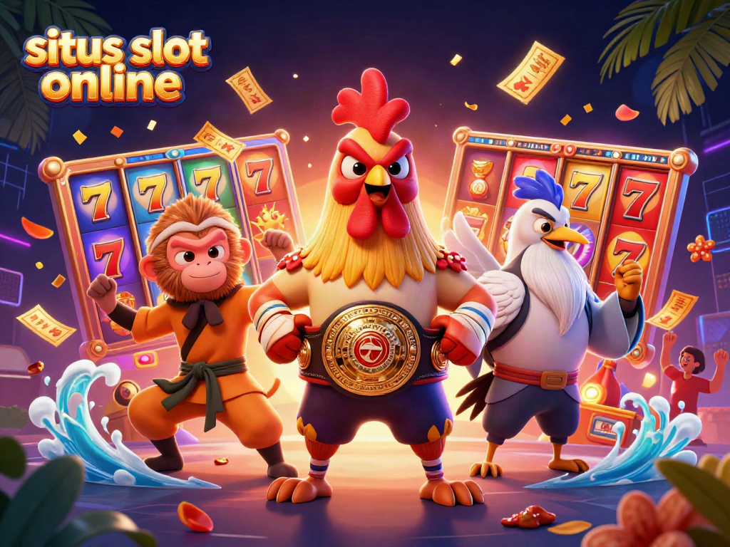 Gamer merayakan kemenangan dengan slot gacor online, menunjukkan situs slot online yang tepat untuk bermain.