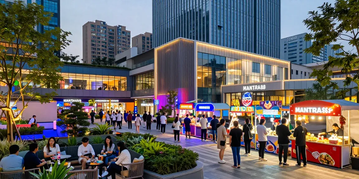 Experience the excitement at MANTRA88, a modern entertainment hub bustling with activity and vibrant atmosphere.
