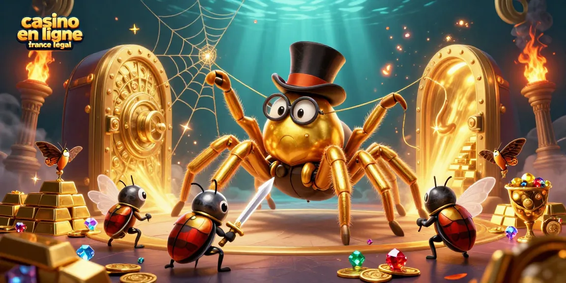 Jouer en toute sécurité au casino en ligne légal en France avec des personnages captivants dans une illustration 3D.