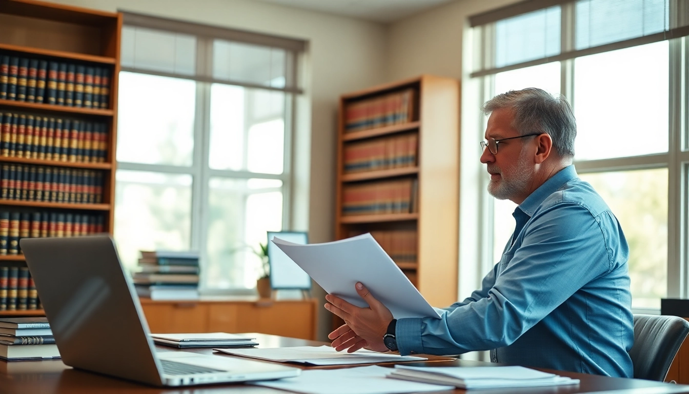 Clearwater truck accident lawyer consulting with a client, highlighting professionalism and trust in their service.
