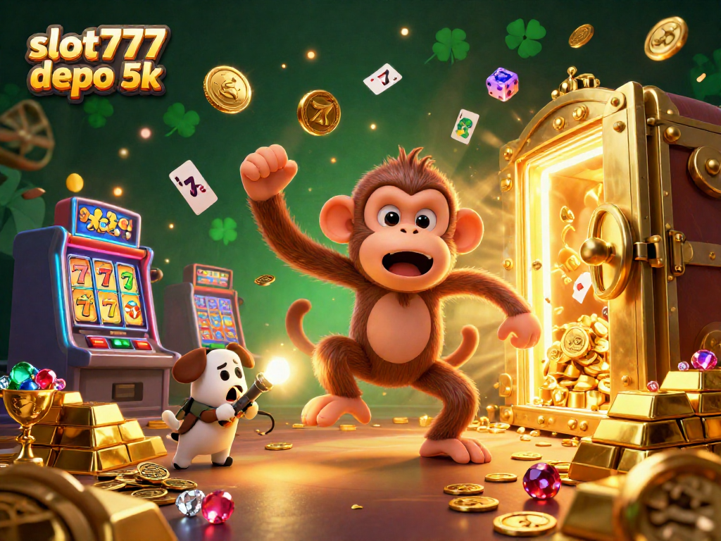 Track the excitement of slot777 depo 5k with playful ghosts in a lively casino scene.