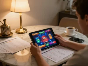 Experience engaging gameplay on O8 while strategizing bets at home with friends and notes.
