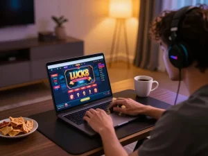 Experience excitement with luck8 during an immersive online casino gaming session at home
