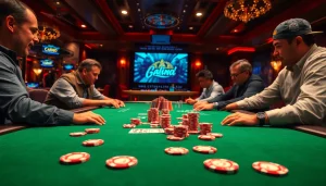 Rasakan keseruan ondel4d di meja poker di kasino yang penuh warna.