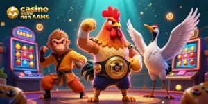 Partecipa a un gameplay emozionante nei casino online non AAMS con personaggi vivaci e l'emozione delle slot machine.