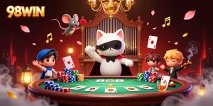 Engage strategically with 98WIN while enjoying a vibrant 3D casino experience full of action and excitement.