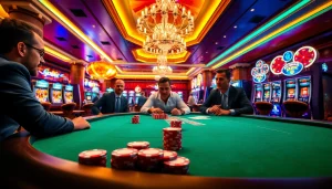 Experience the excitement of 92 pkr login and poker gameplay in a vibrant casino atmosphere.