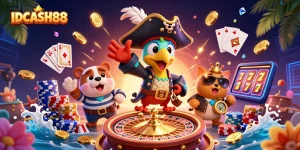 Win big with IDCASH88 in an exciting pirate-themed 3D casino adventure!
