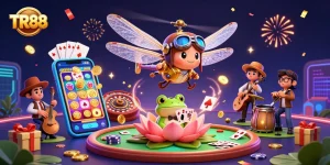 Experience thrilling gameplay at TR88 with vibrant characters and dynamic casino elements.