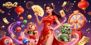 Engage with mahjong 2 in a vibrant illustration showcasing casino elements, enhancing your gaming excitement.