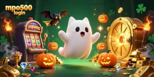 Engage with mpo500 login and enjoy a thrilling casino adventure featuring playful ghost cats and treasure