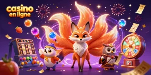 Découvrez les jeux captivants de casino en ligne avec ce design vibrant et animé.