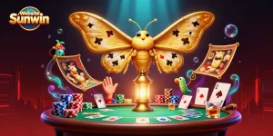 Experience thrilling play at Website Sunwin with vibrant casino scenes amidst a magical atmosphere.