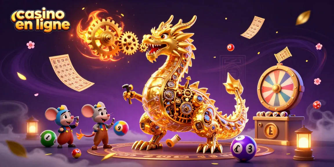 Jouez sur un casino en ligne avec des machines à sous et un dragon stellaire fascinant.