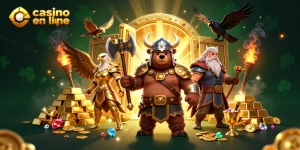 Jouez à des jeux captivants sur un casino en ligne avec des personnages de guerriers mythiques.