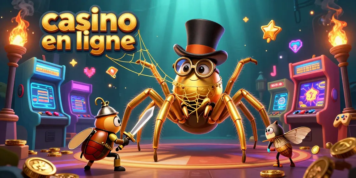Plongez dans l'univers du casino en ligne avec une scène animée captivante et colorée.