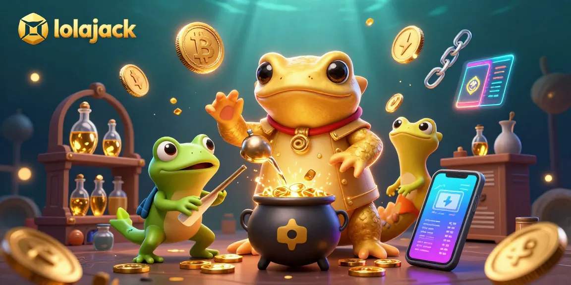 Experience thrilling gameplay at lolajack casino with vibrant 3D coins and lively characters.
