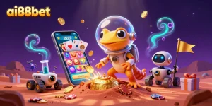 Experience thrilling gaming at ai88bet with Martian gecko discovering a hidden casino.