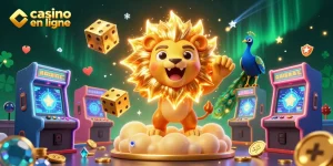 Profitez de l'expérience du casino en ligne avec une illustration dynamique et colorée.