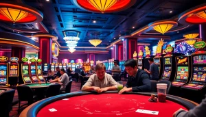Agen89 menarik perhatian pemain di kasino mewah dengan permainan poker yang menegangkan.