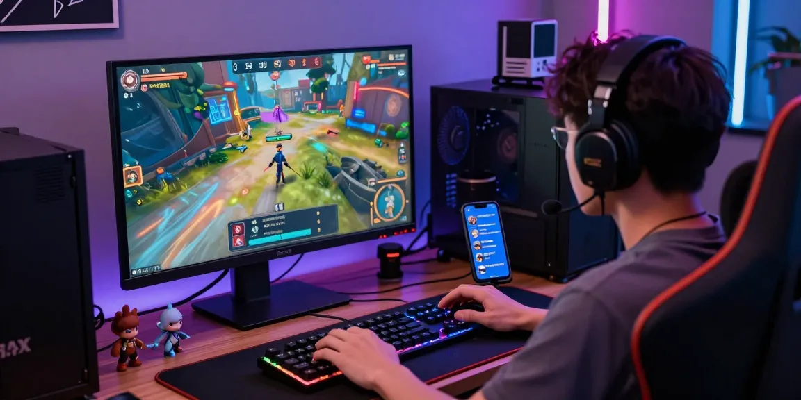 NAGA2000 online gaming experience with engaging player and vibrant peripheral setup.