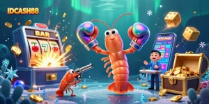 Spin to win at IDCASH88 with vibrant casino visuals featuring jackpot excitement and dynamic characters.