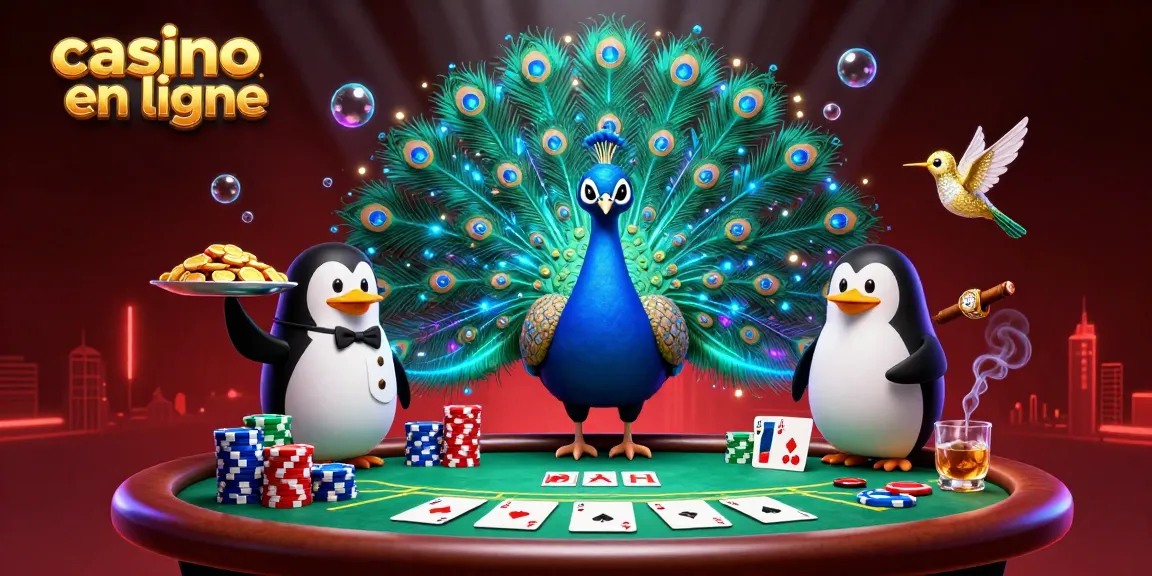 Jouer dans un casino en ligne avec des éléments de poker, des personnages colorés, et un décor dynamique.