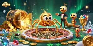 Experience immersive gaming at ai88bet where a golden spider connects players to jackpot thrills.