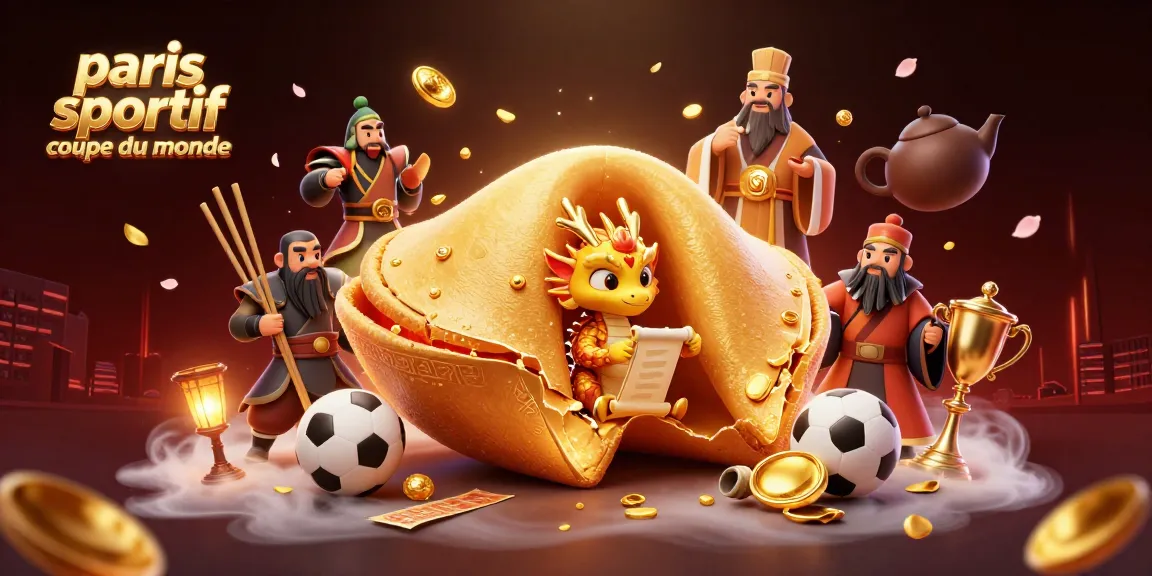paris sportif coupe du monde : pariez avec des dragons sages et des guerriers aux bâtons sur un fond de casino.