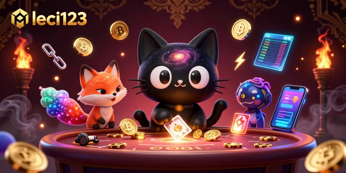 Experience winning potential with leci123 at a vibrant cosmic casino table featuring engaging characters.