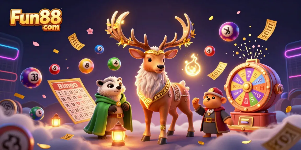 Engaging scene showcasing Fun88 com with lottery elements and enchanting characters