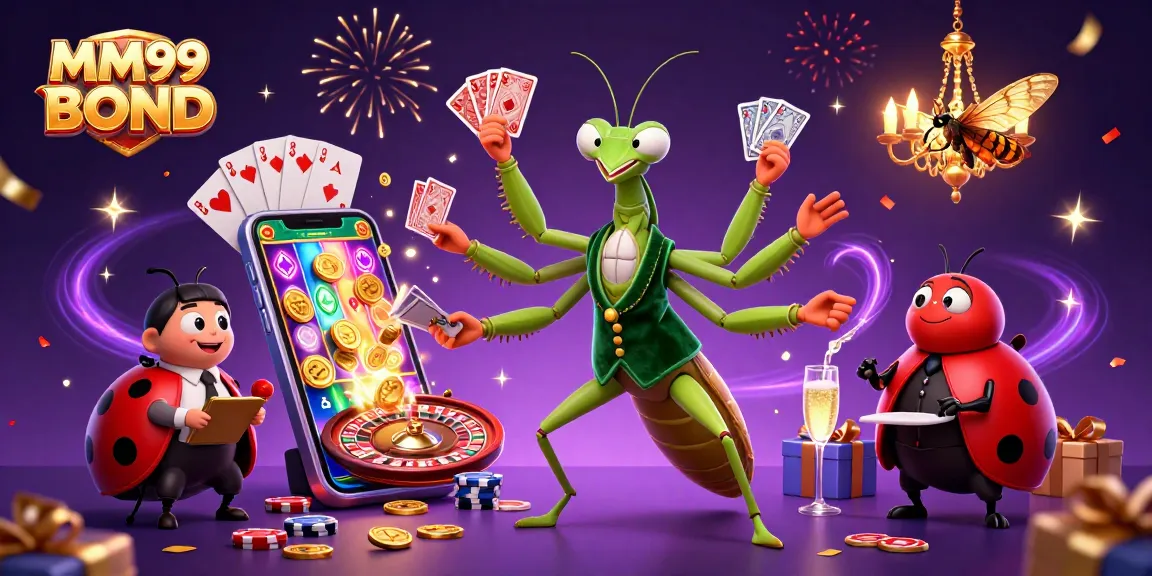 Engage with MM99 BOND through thrilling casino activities featuring dynamic characters and vibrant elements